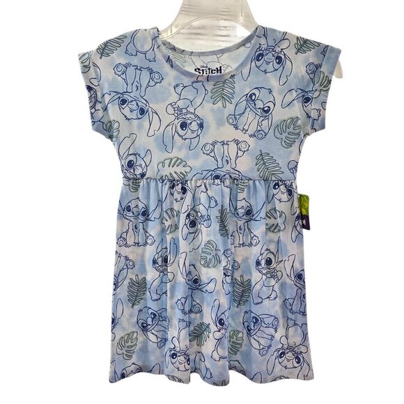 Disney STITCH Girls Short Sleeve Crew Neck Dress – Sizes XS or Small NWT - Picture 4 of 15